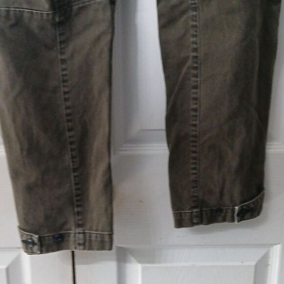 G-Star Raw Army Radar Mid Boyfriend distressed army green jeans Sz 29 EUC - Picture 6 of 10